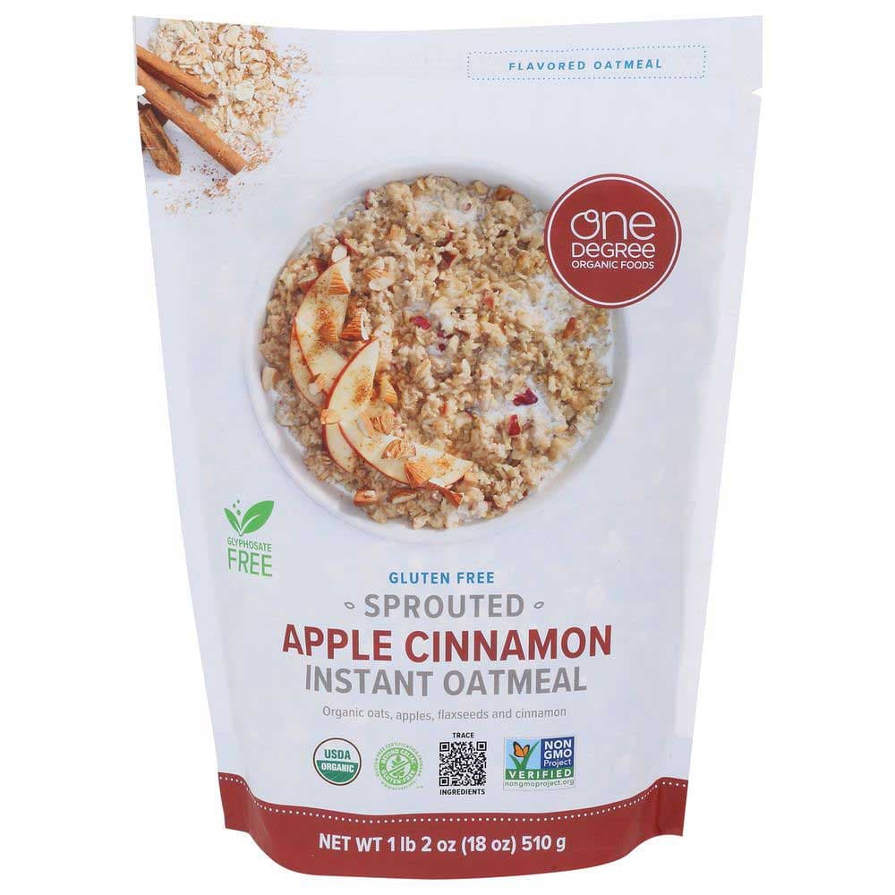 One Degree – Sprouted Instant Oatmeal Apple Cinnamon, 510g