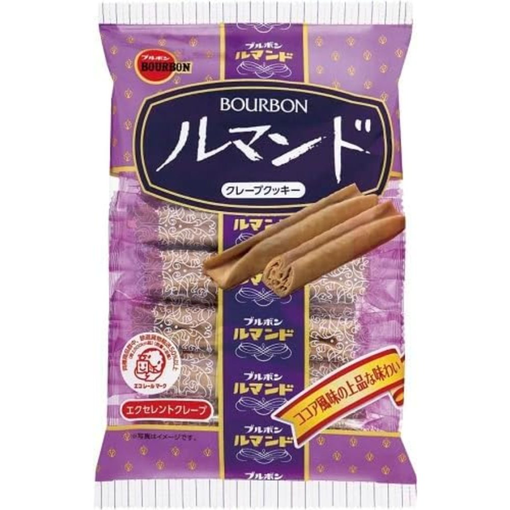 Bourbon Lumonde Crispy Crepe Cookies 12pcs – Made in JAPAN – Tokyo Sakura Mall