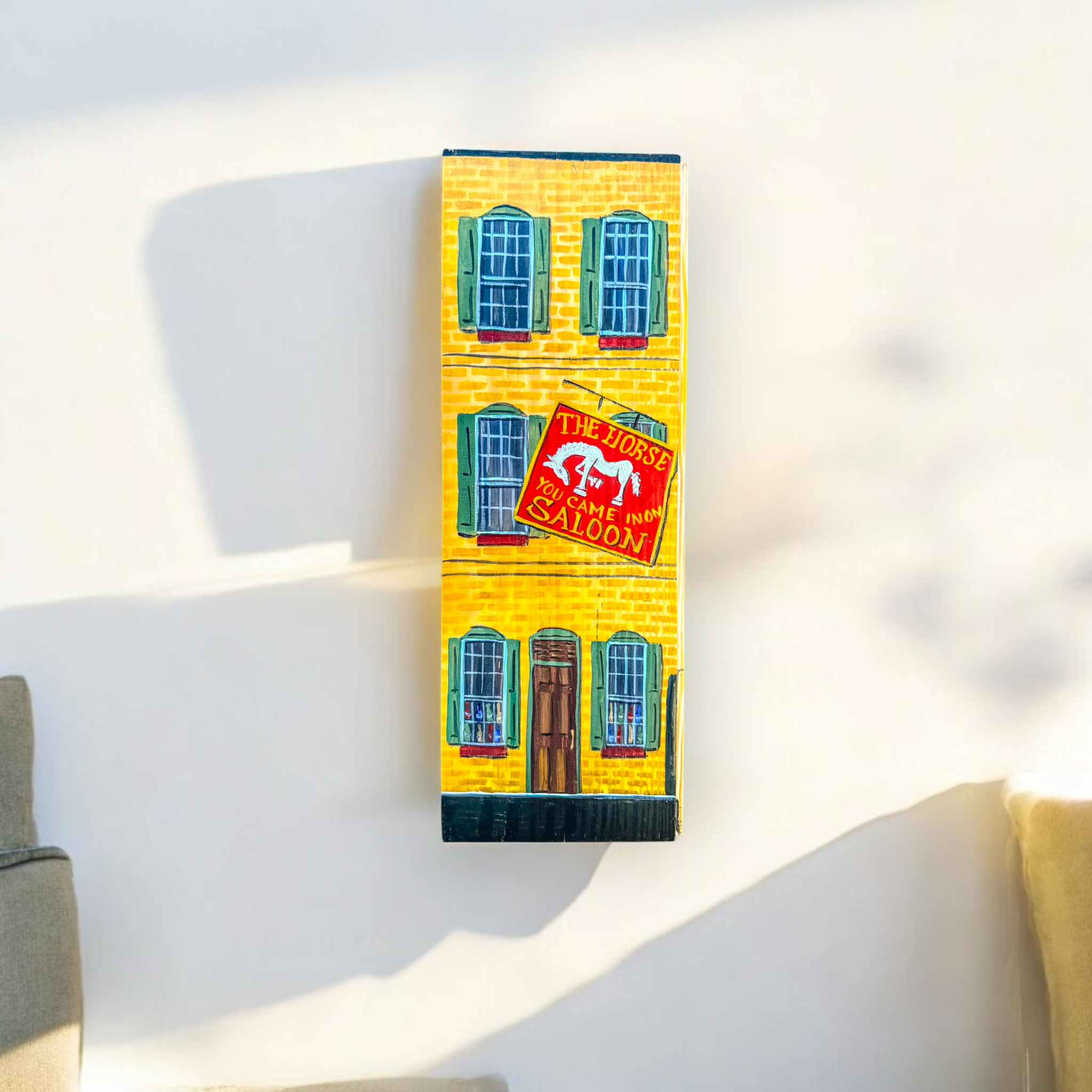 Linda Amtmann Wooden Planks The Horse – yellow
