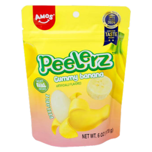 Amos Peelerz Gummy Banana 6oz