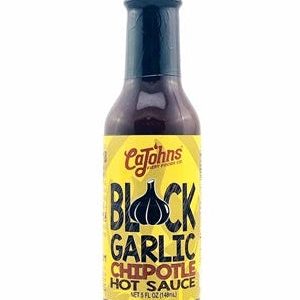 Hot Sauce Black Garlic Chipotle CaJohns 5 oz Heat 7