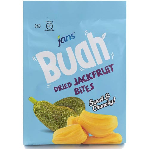 Jans – Buah – Dried Jackfruit Bites – Sweet and Crunchy – 7.05 OZ