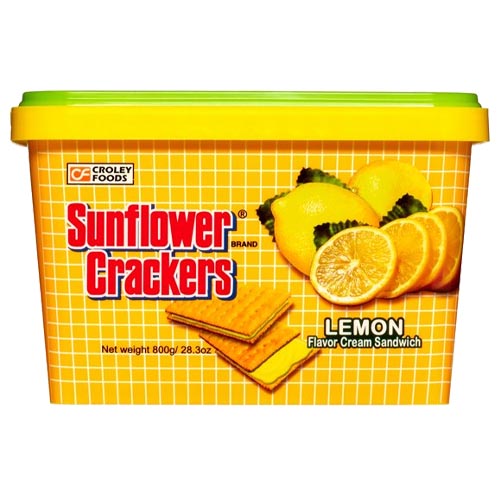 Sunflower Crackers – Lemon Flavor Cream Sandwich – 28 OZ