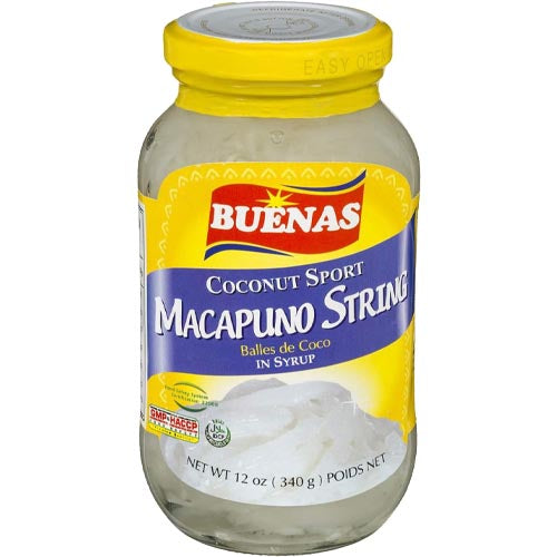 Buenas – Coconut Sport – Macapuno String in Syrup – 12 OZ