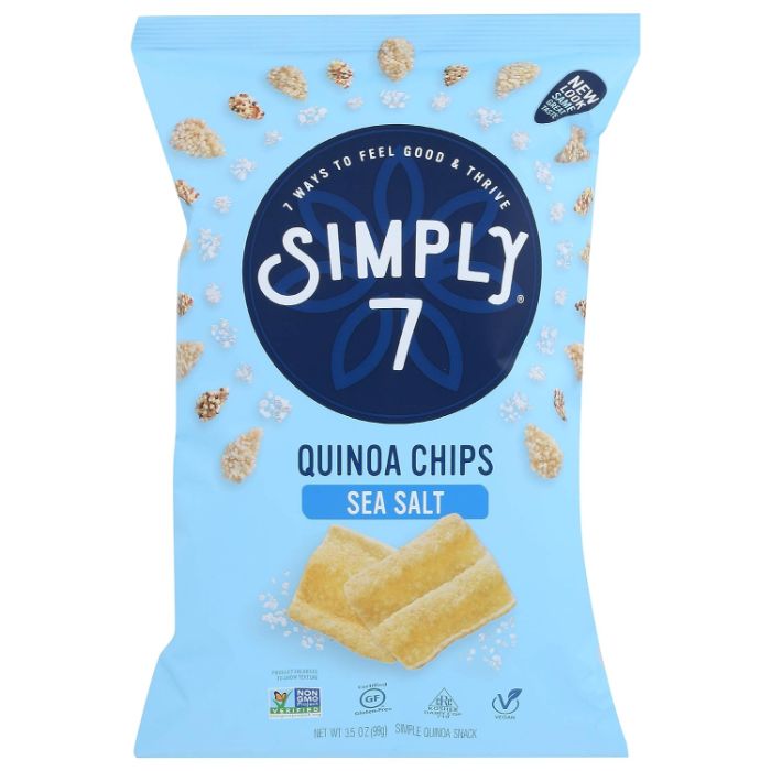 Simply 7 – Chip Quinoa Sea Salt, 3.5 oz | Pack of 8