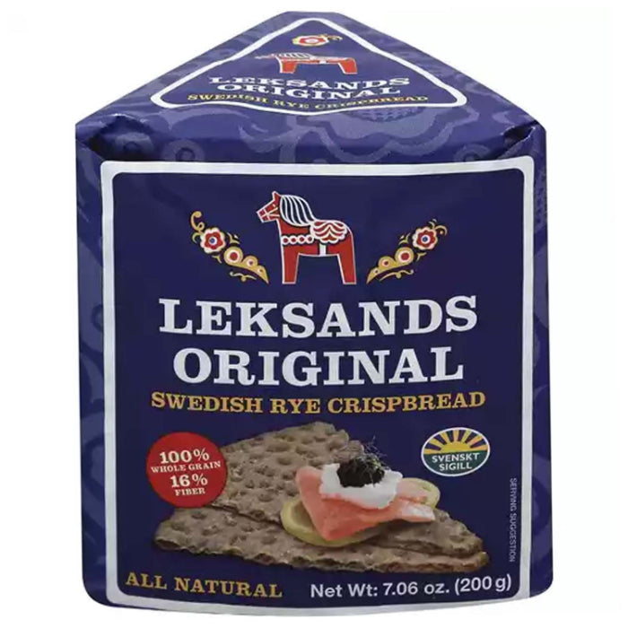 Leksands – Swedish Triangle Crispbread, 7.06 Oz | Pack of 12