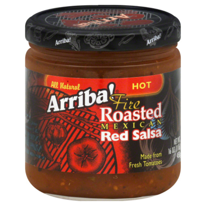 Arriba! – Salsa Red Hot, 16 Oz – Pack of 6