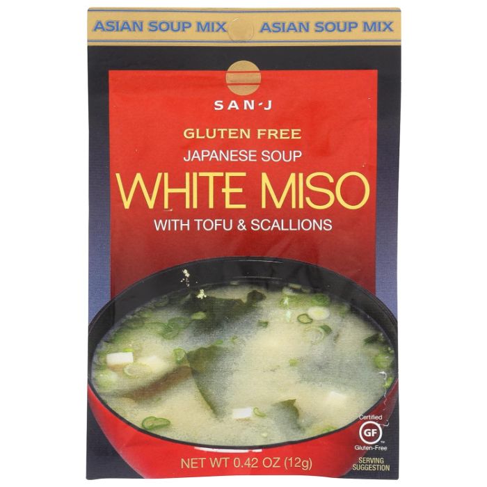San J – Soup Mix Gluten-Free Miso White, 0.42 oz (Pack of 36)