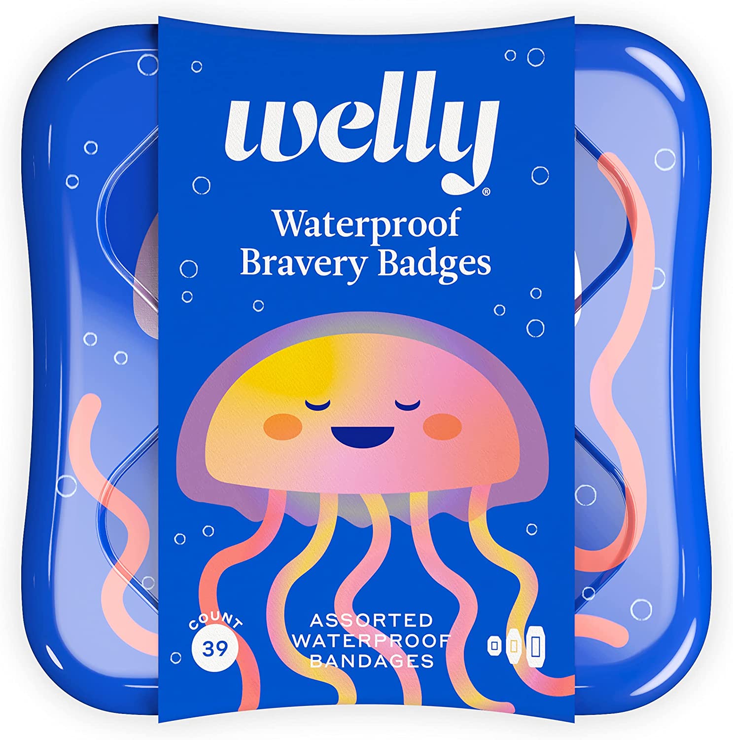 Welly Bandages Waterproof Jellyfish 39 Pc – Pack Of 1