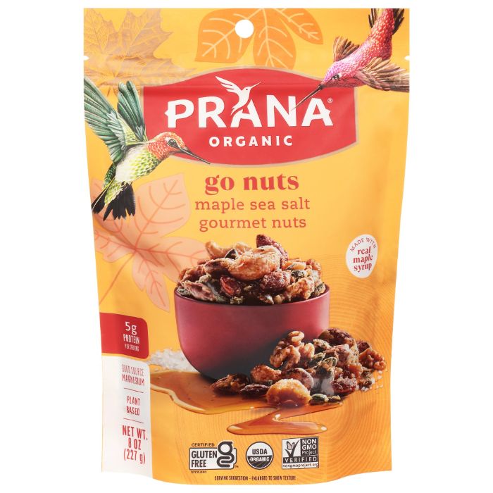 Prana Nuts Maple Coated 8 Oz – Pack Of 6