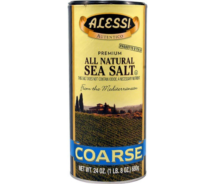 Alessi – Coarse Sea Salt, 24 Oz – Pack of 6