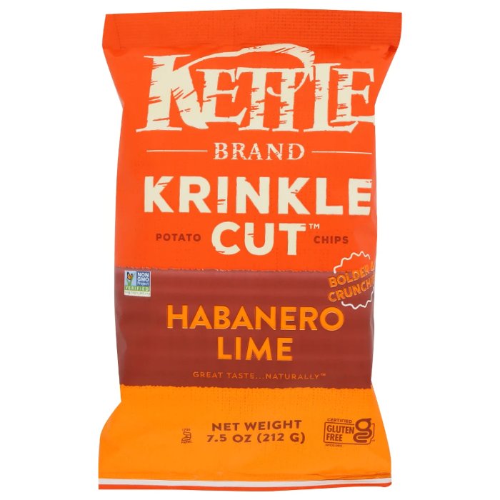 Kettle Foods – Chip Potato Habanero Lime 7.5 Oz – Pack Of 12