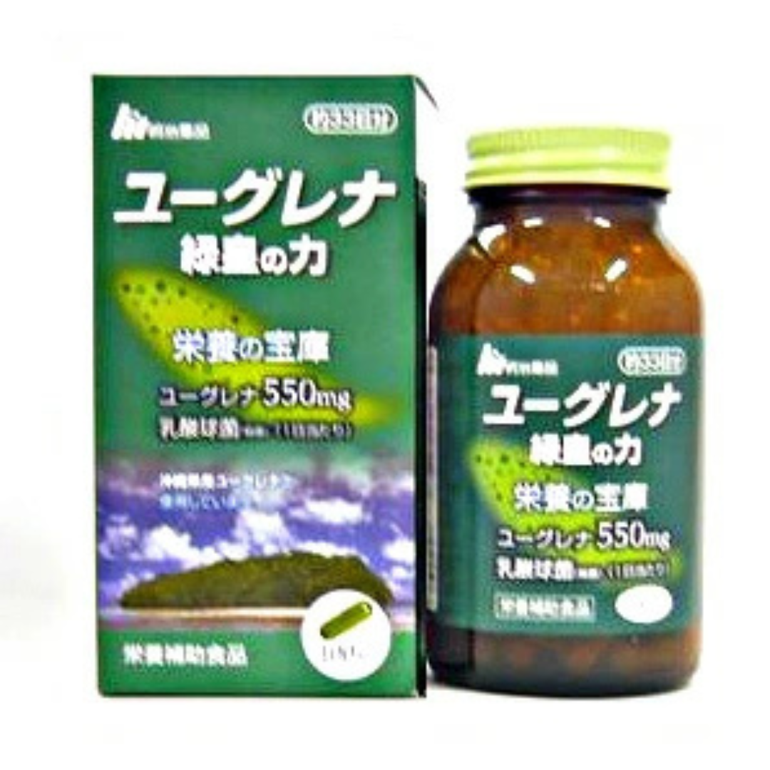 Special Sale! Euglena Ryokuou no Chikara (The Power of Green Emperor) – 100 Capsules (3 capsules daily) Made in JAPAN – Meiji Yakuhin