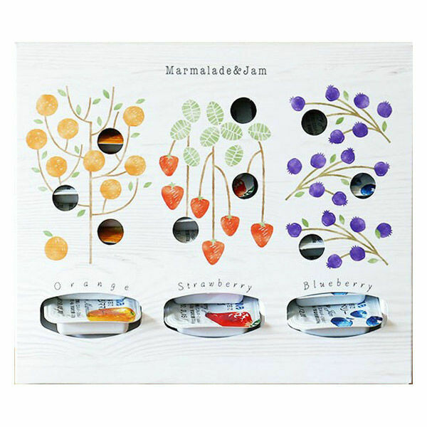 Aohata “Aohata 55” Fruit Jam, Strawberry, Blueberry & Orange, 13g x 24 packs