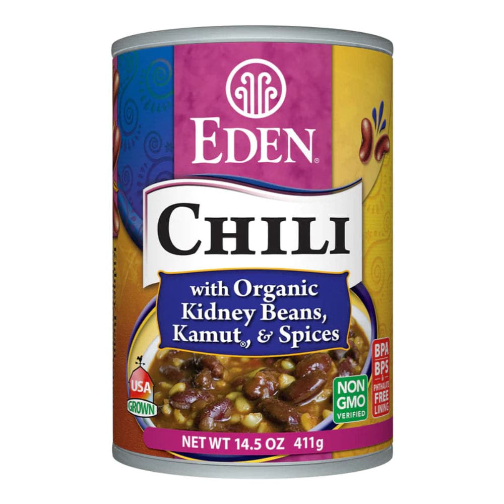 Eden – Chili with Organic Kidney Beans, Kamut & Spices, 14.5 Oz