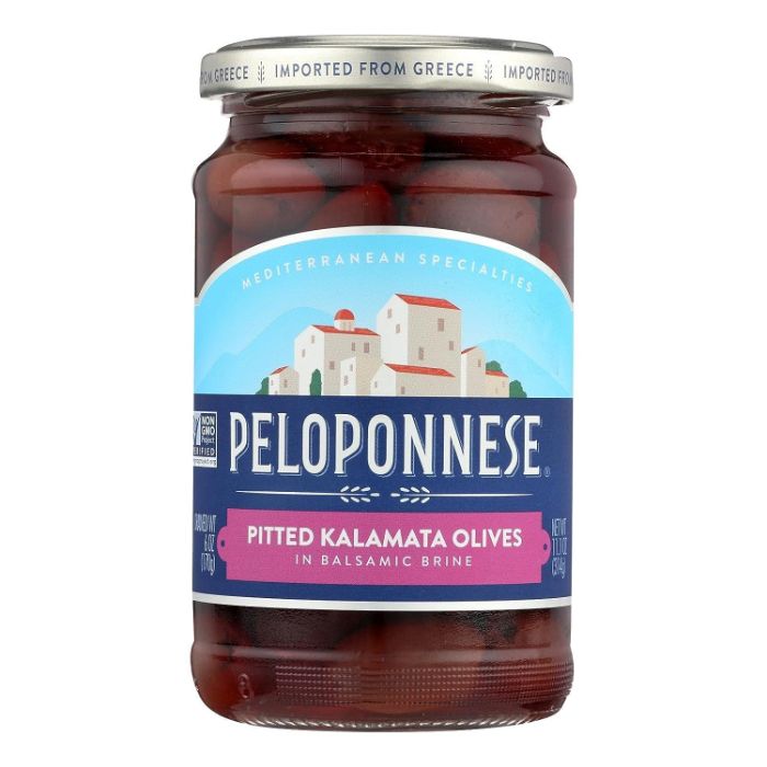 Peloponnese Olive Kalamata Pitted 6 Oz – Pack Of 6