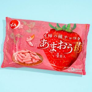 Denroku Kaki No Tane Amaou Strawberry Senbei