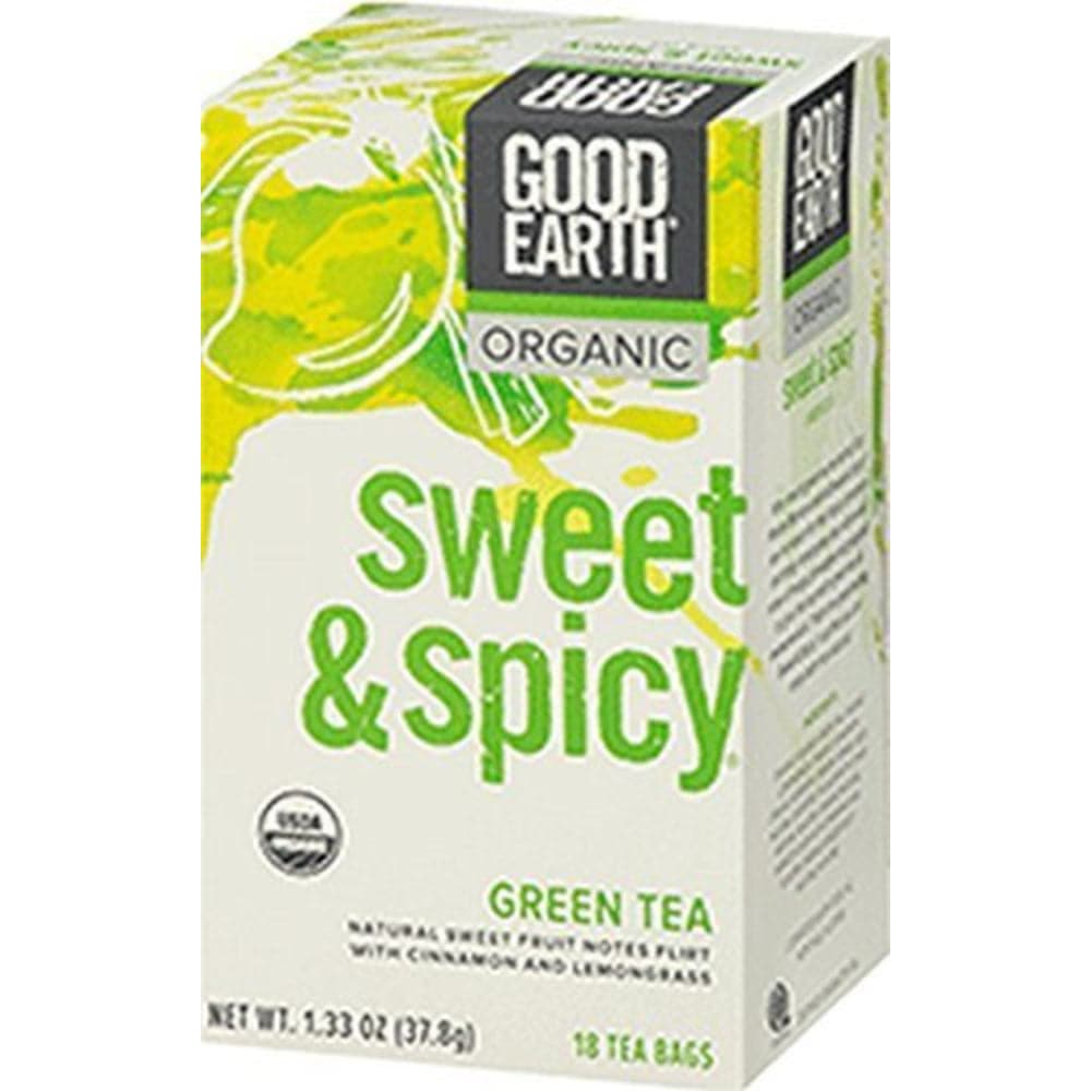 Good Earth – Sweet & Spicy Caffeine Free Herbal Green Tea, 1.33 oz