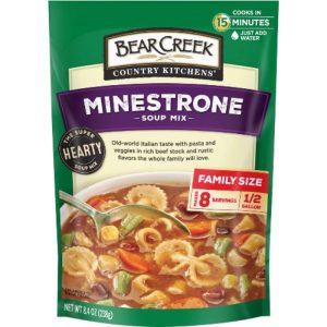 Bear Creek – Soup Mix Minestrone, 8.4 oz – Pack of 6