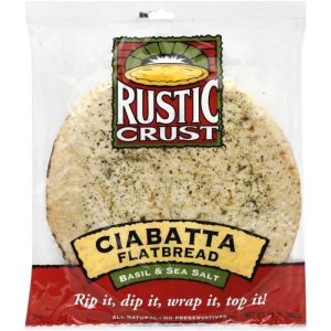 Rustic Crust Flatbread Ciabatta 14 Oz – Pack Of 6