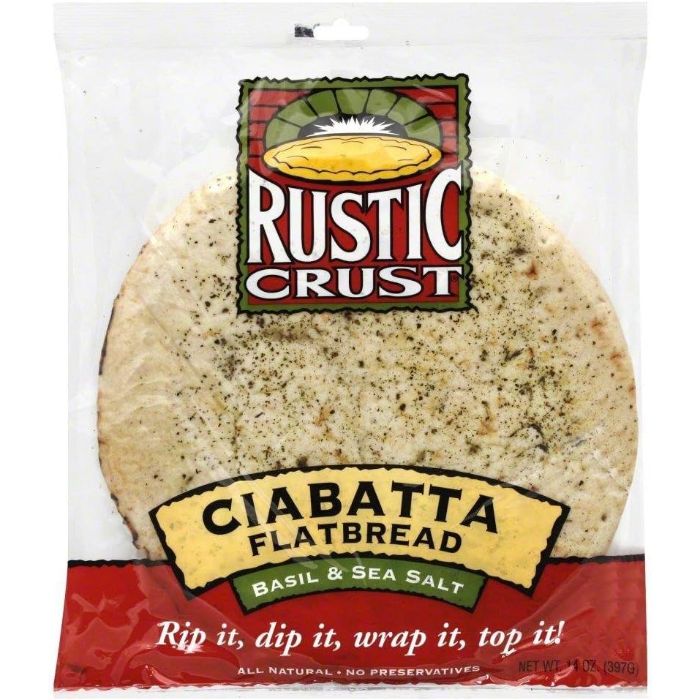 Rustic Crust Flatbread Ciabatta 14 Oz – Pack Of 6