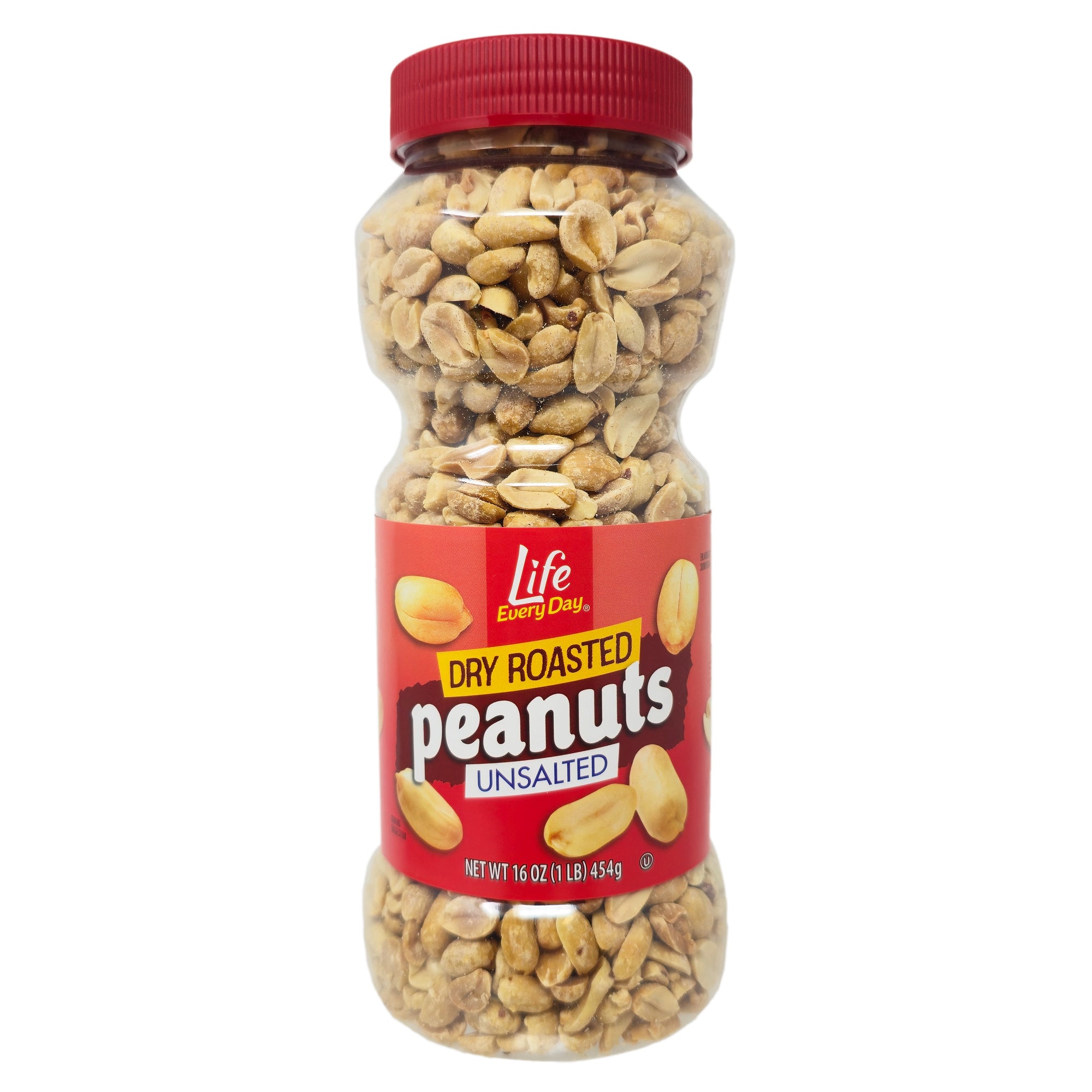 Life Every Day Dry Roasted Unsalted Peanuts – 16oz.