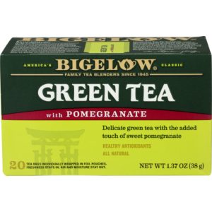 Bigelow – Green Pomegranate Tea, 20 Bags, 1.37 oz | Pack of 6
