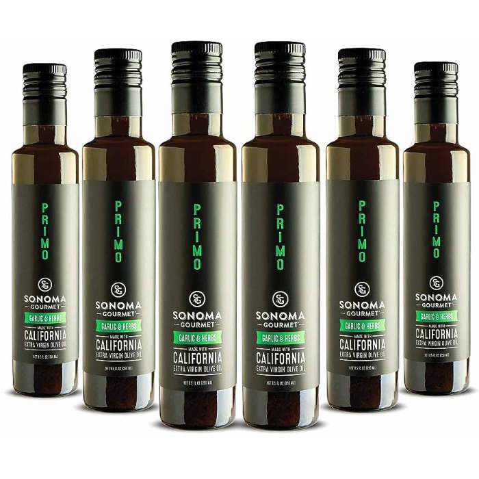 Sonoma Gourmet – Extra Virgin Olive Oil with Garlic and Herb, 8.5 oz –