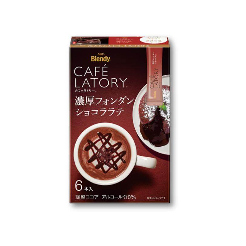 AGF Blendy Cafe Latory Stick Fondant Chocolate Latte – 6 Pieces