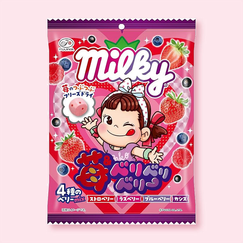 Milky Peko-Chan Soft Candy – 4 Types of Berries