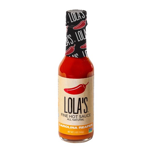 Lola’s – Fine Carolina Reaper Hot Sauce, 5 Oz – Pack of 12