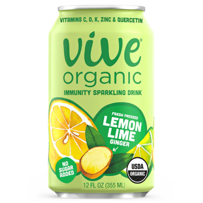 Vive Organic – Drink Sparkling Immunity, 12floz | Multiple Flavors | 3
