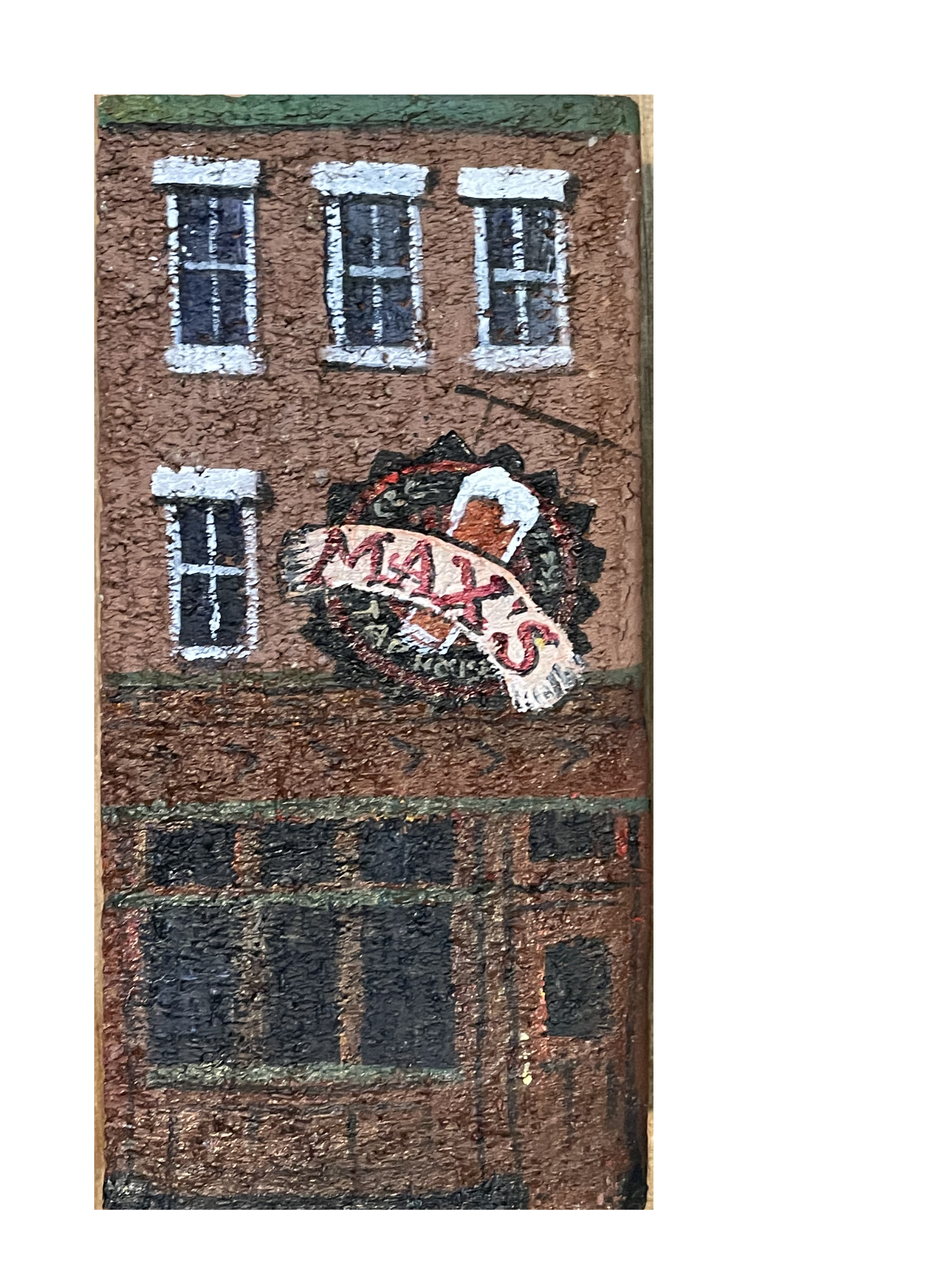 Linda Amtmann Hand Painted Brick- Max’s Tap house