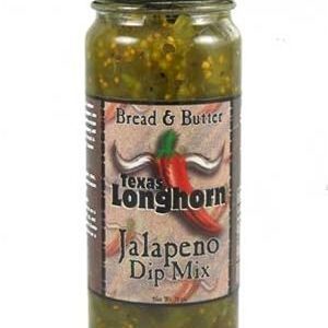Texas Longhorn Bread and Butter Jalapeno Dip Mix, 12oz.