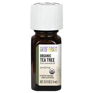 Aura Cacia – Essential Oil Organic Tea Tree, 0.25 oz – Pack of 1