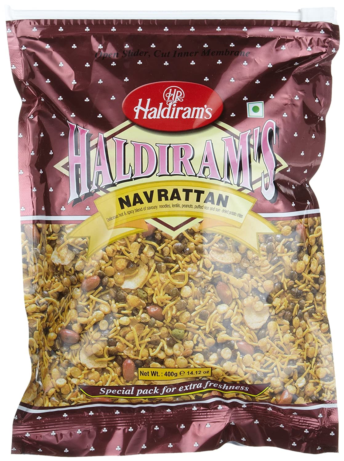 Haldiram’s Navrattan (Hot & Spicy Blend of Savoury Noodles, etc)