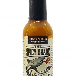 Spicy Shark Tiger Shark Ghost Pepper Hot Sauce, 5oz.