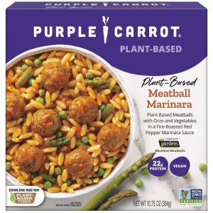 Purple Carrot – Plant-Based Meatball Marinara Entrée 10.75 Oz – Pack O