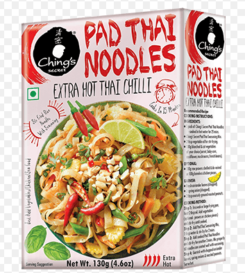 Ching’s Pad Thai Noodles, Extra Hot Thai Chilli, 130g