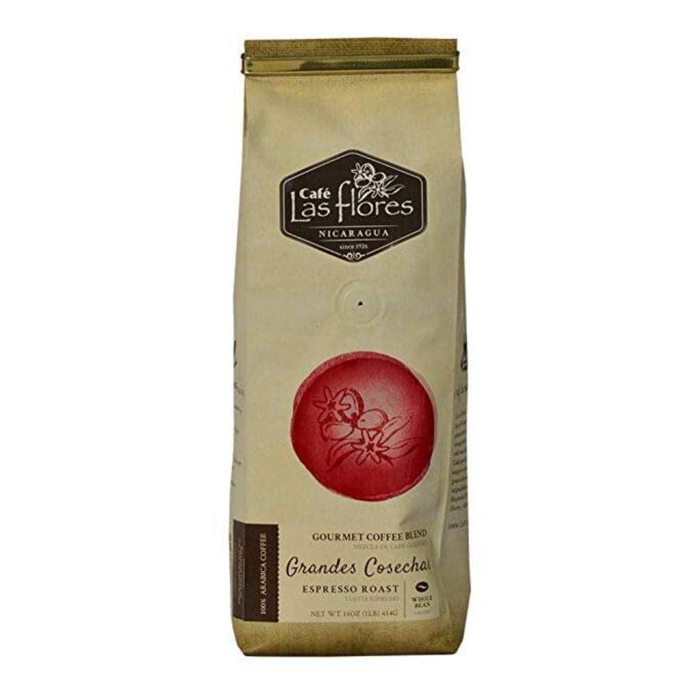 Cafe Las Flores – Coffee Whole Bean Medium Roast, 16 Oz (Pack Of 6)