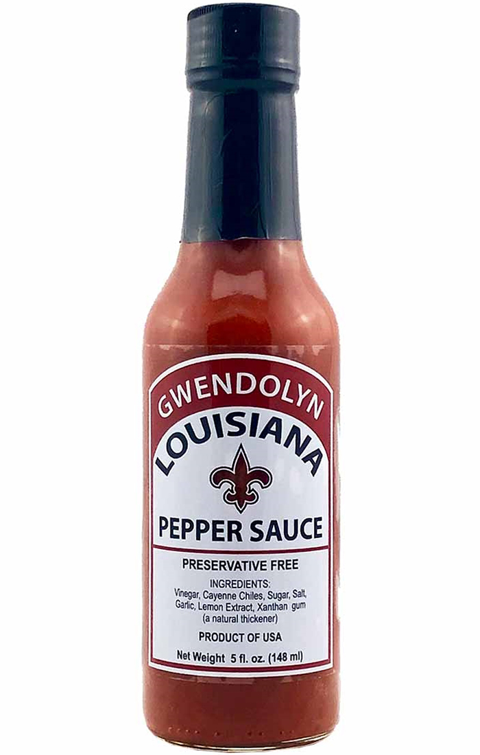 Gwendolyn Louisiana Red Hot Pepper Sauce