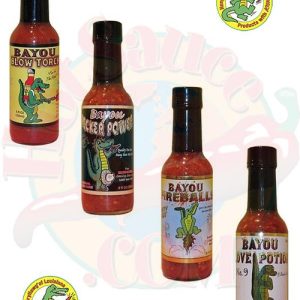 Bayou Hot Sauces Hotter Gift Set, 4/5oz.