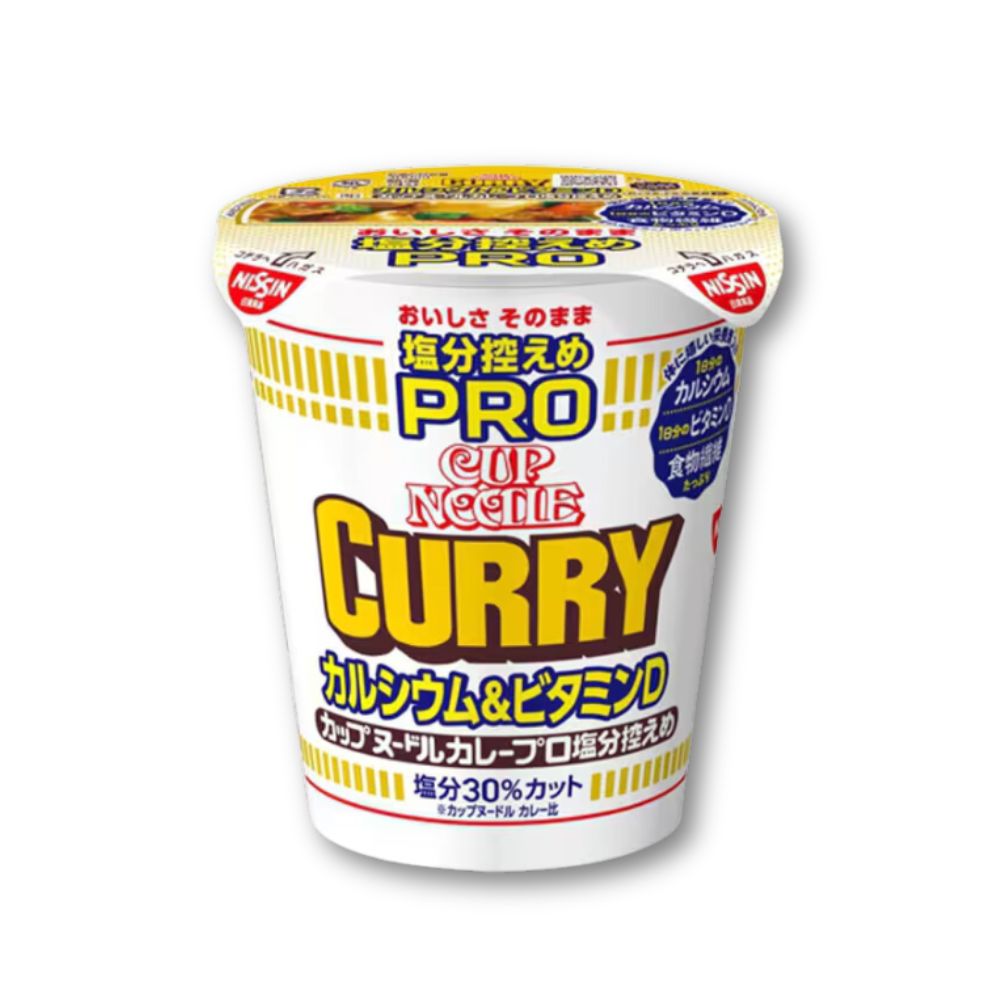 Nissin Cup Noodles PRO – Curry Low Salt, Calcium & Vitamin D