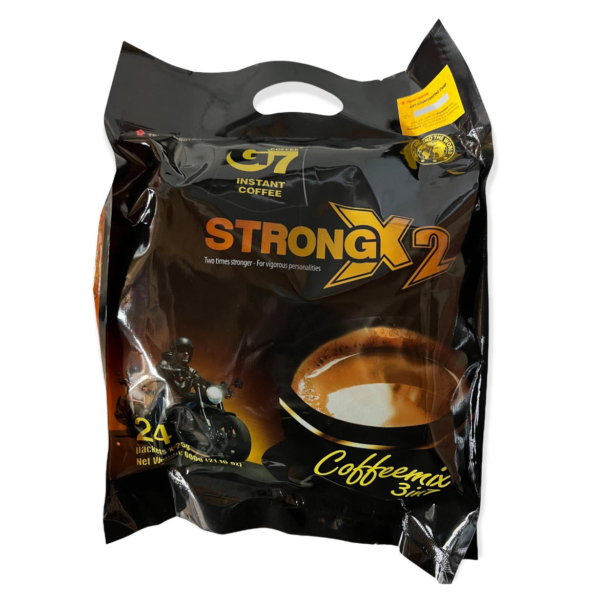 G7 – 3 in 1 Instant Coffee Mix – Strong X2 – 24 Sachets – 600 G