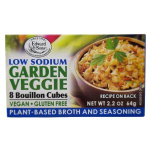 Edward & Sons Low Sodium Garden Veggie Bouillon Cubes – 2.2oz.