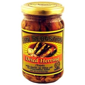 San Sebastian – Dried Herring – Hot and Spicy-Tuyo with Garlic in Olive Oil – 220 G