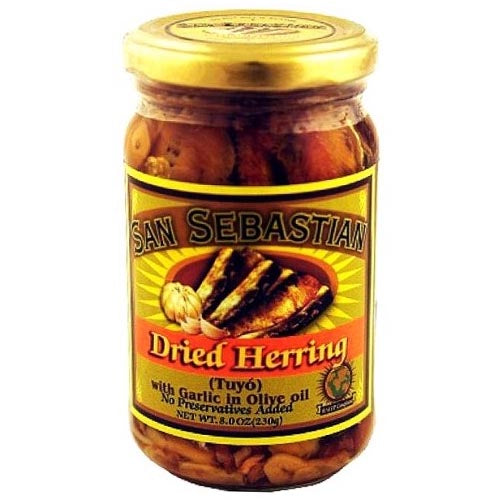 San Sebastian – Dried Herring – Hot and Spicy-Tuyo with Garlic in Olive Oil – 220 G