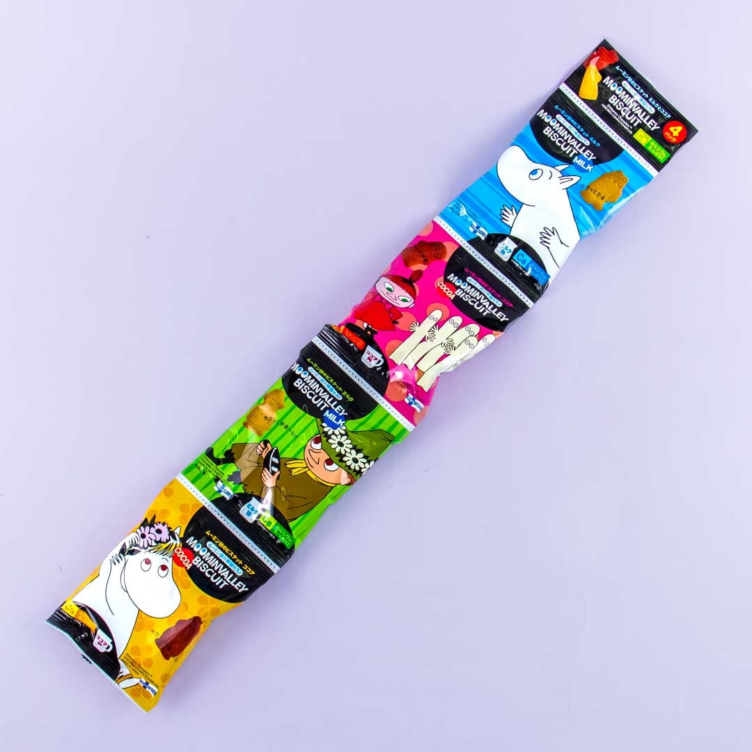 Moominvalley Biscuits – Milk & Cocoa – 4 pcs