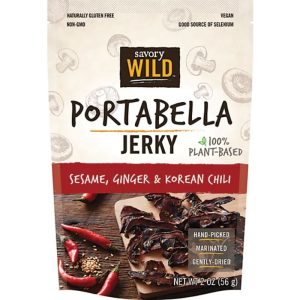 Savory Wild’s Portable Smoked Ginger Chili Jerky 2 Oz – Pack Of 12