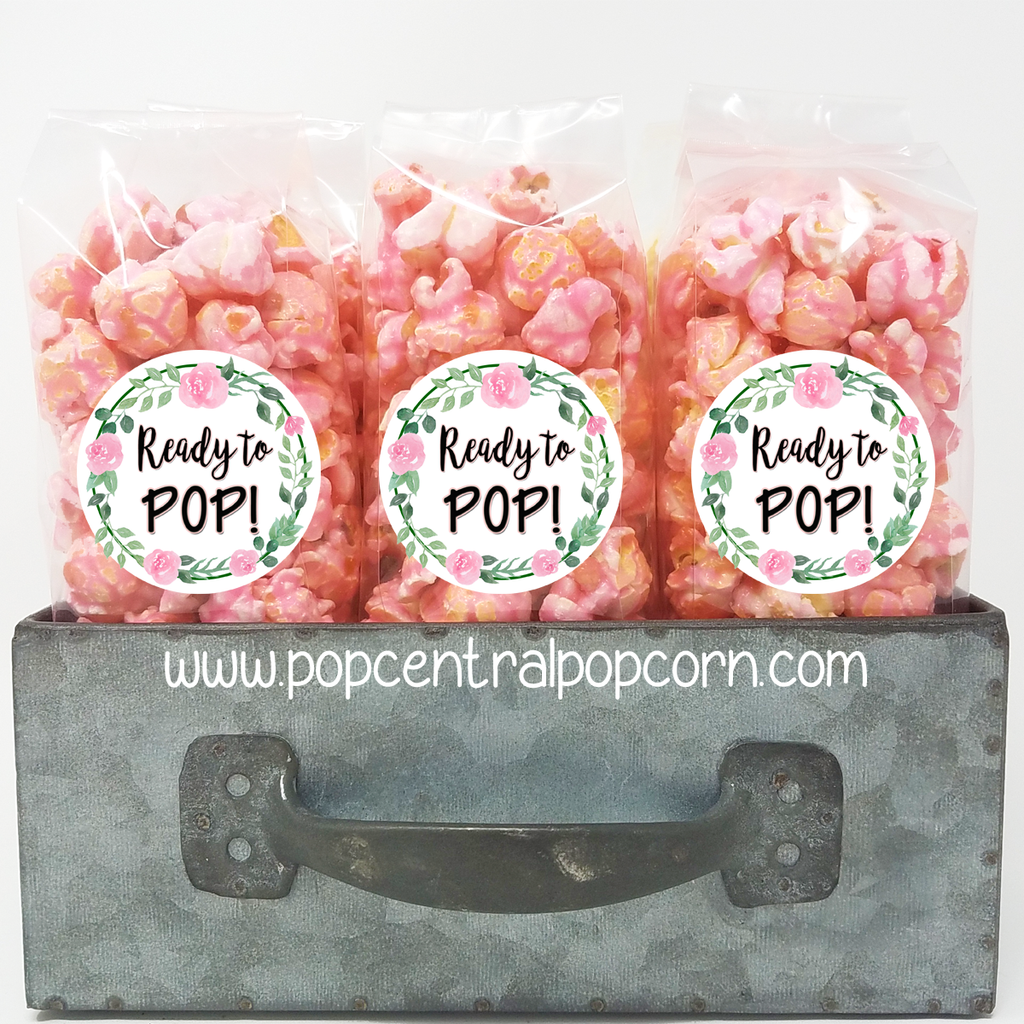 Floral Wreath – Baby Shower – Popcorn Party Favors
